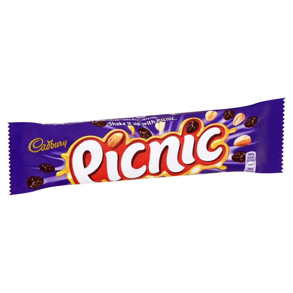 Cadbury Picnic Chocolate Bar 48.4g (4793944604761)