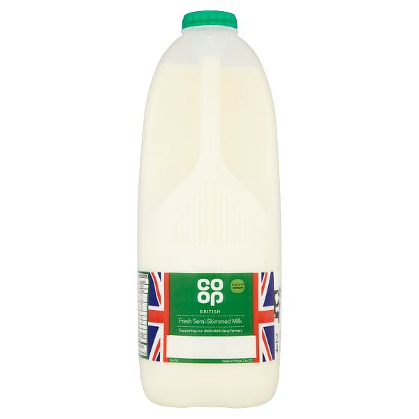 British Semi Skimmed Milk 2.272L / 4 Pints - Moo Local