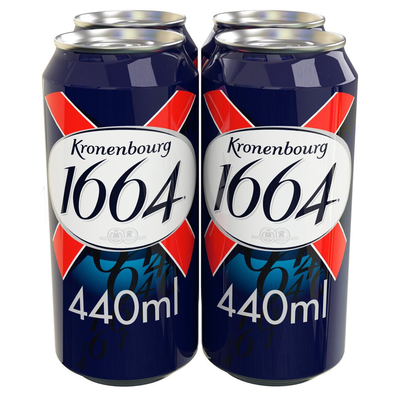 Kronenbourg 1664 Premium Lager 4 x 440ml (6694319259737)