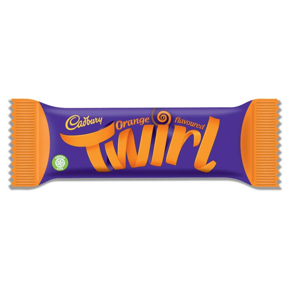 Cadbury Twirl Orange Chocolate Bar 43g - Moo Local