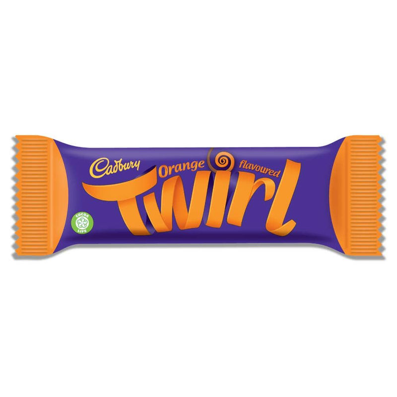 Cadbury Twirl Orange Chocolate Bar 43g - Moo Local