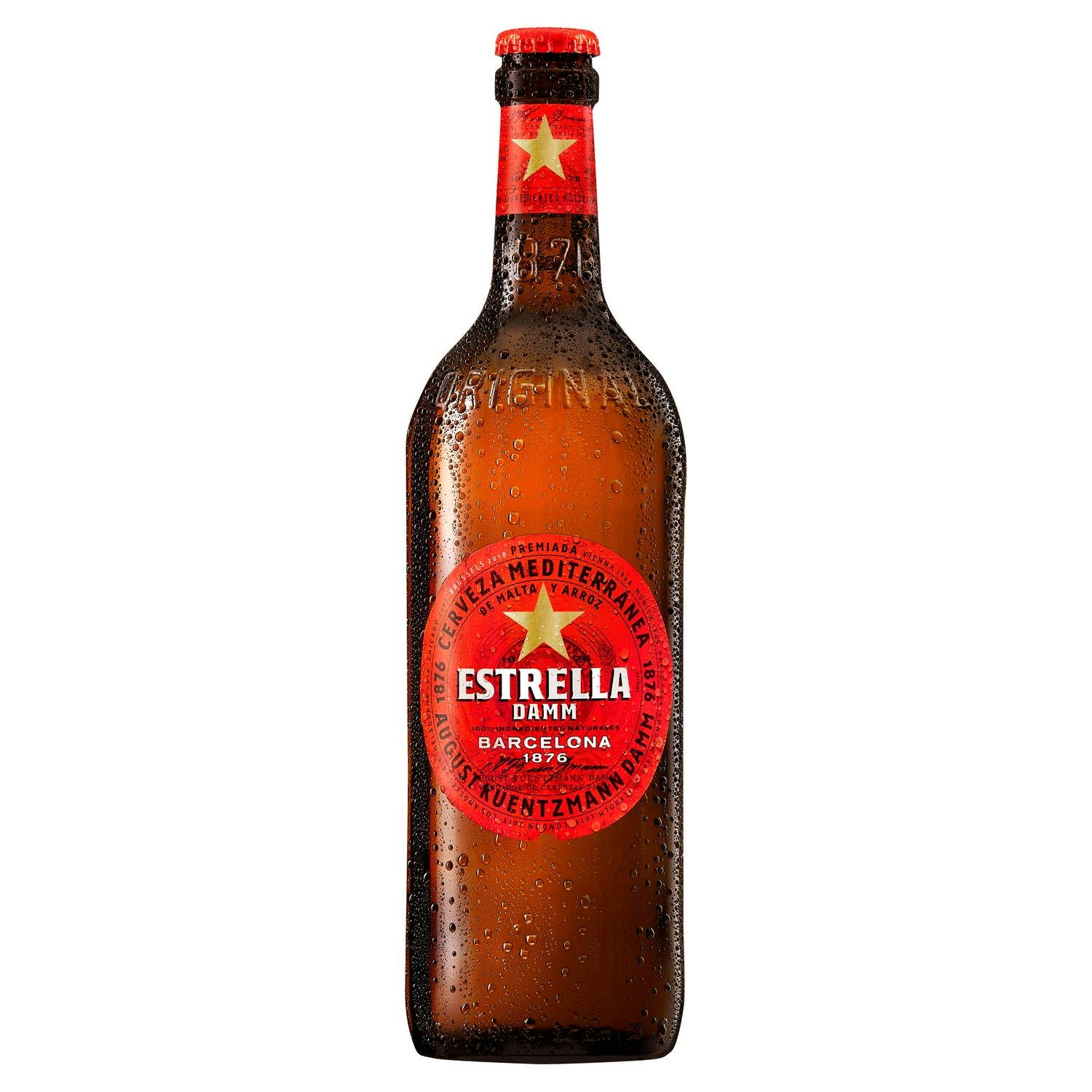 Estrella Damm Lager Beer Bottle 660ml (6682576519257)