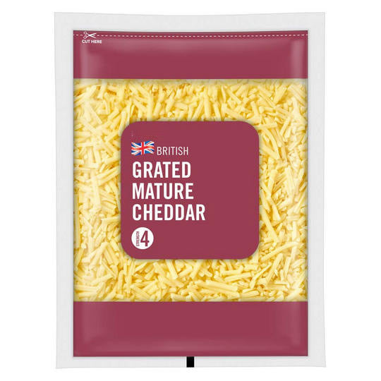 British Mature Grated Cheddar Cheese 250g - Moo Local