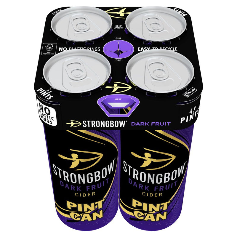 Strongbow Dark Fruit Cider Pint 4 x 568ml - Moo Local