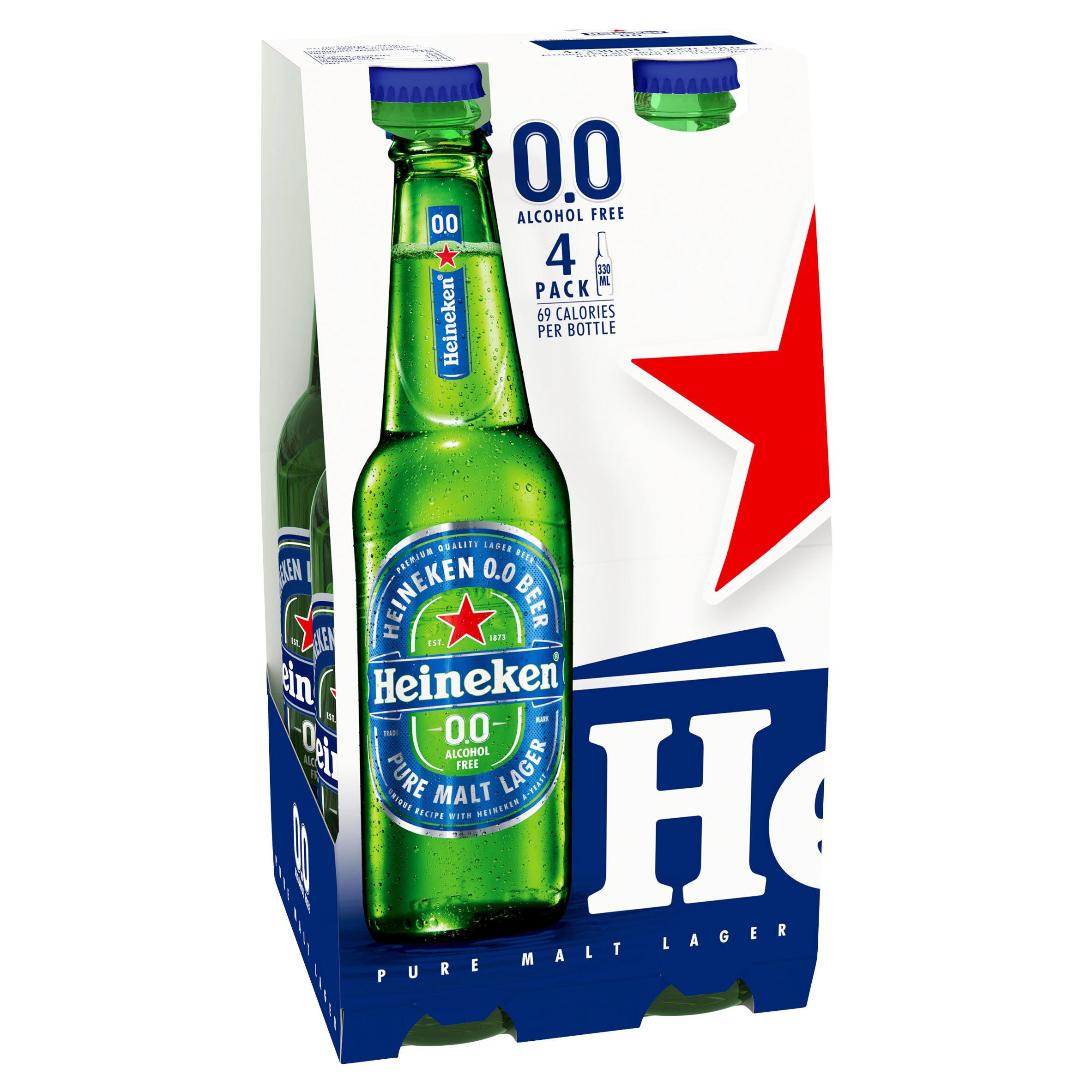Heineken 0.0 Alcohol Free Beer 4X330ml - Moo Local