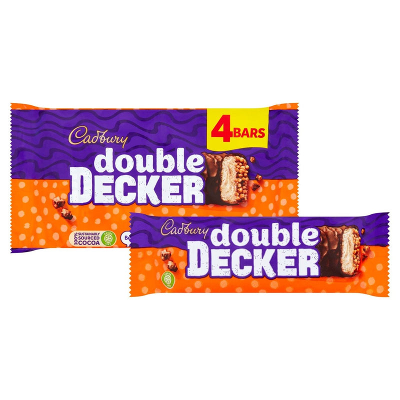 Cadbury Double Decker Chocolate Bar Multipack x4 149.2g - Moo Local
