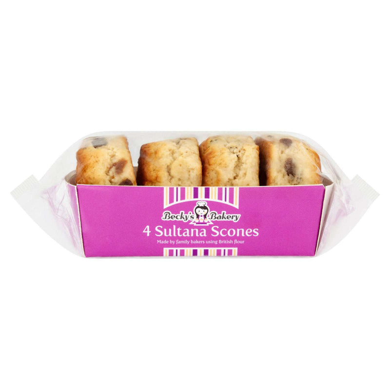 Becky's Bakery Sultana Scones 4 Pack (4686675279961)