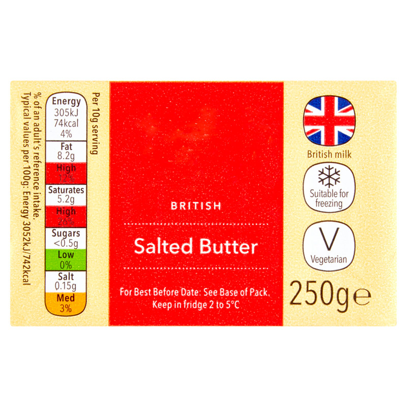 British Salted Block Butter 250G (4679740817497)