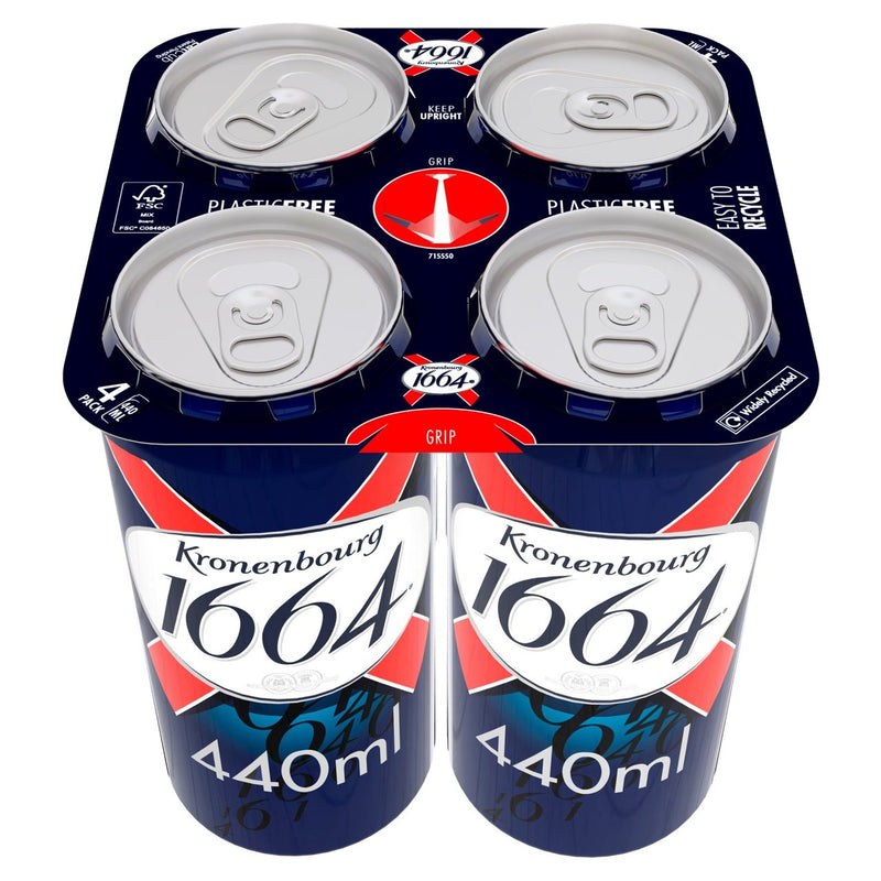 Kronenbourg 1664 Premium Lager 4 x 440ml (6694319259737)