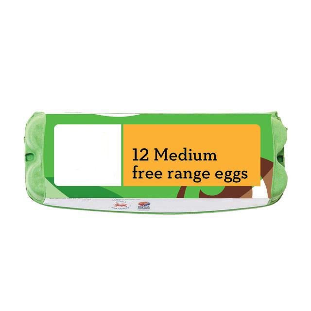 Medium Free Range Eggs 12 Pack (4687629877337)