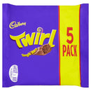 Cadbury Twirl Chocolate Bar Multipack 5 Pack 107.5g (6536734343257)