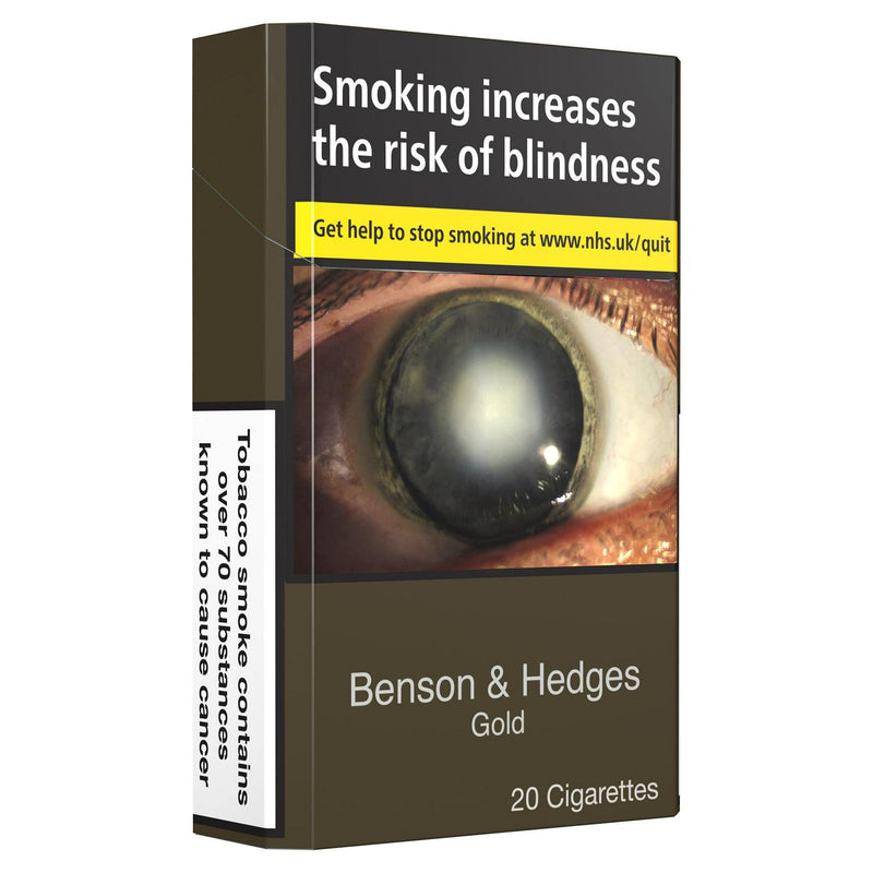 Benson & Hedges Gold King Size Cigarettes x20 (6661072519257)