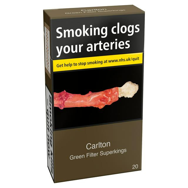 Carlton Green Filter Superkings Cigarettes x 20 (6661127372889)