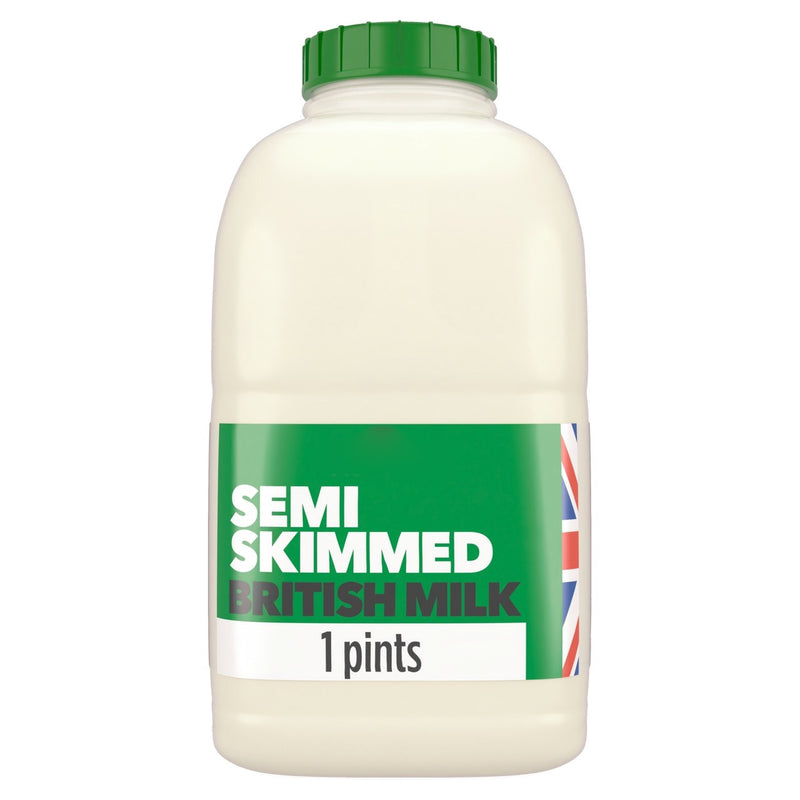 British Semi Skimmed Milk 568Ml / 1 Pint - Moo Local